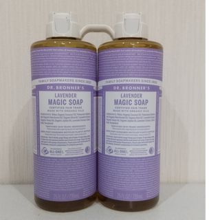 ドクターブロナー(Dr.Bronner)のドクターブロナー  マジックソープラベンダーの香り  739ml  ×  ２(ボディソープ/石鹸)