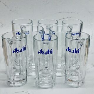 アサヒ(アサヒ)のAsahi 青ロゴ/ビールジョッキ 8個/アサヒビール(アルコールグッズ)