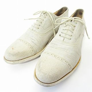 ジルサンダー(Jil Sander)のジルサンダー レースアップシューズ ストレートチップ キャンバス ベージュ 9(スニーカー)