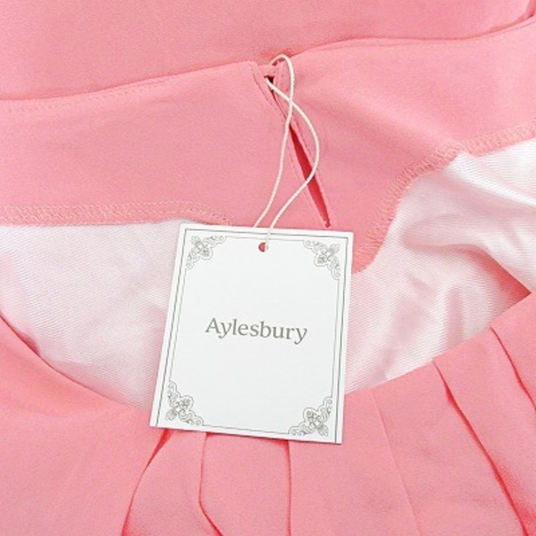 Aylesbury(アリスバーリー)のアリスバーリー タグ付 ブラウス シャツ フリル袖 半袖 シフォン ピンク LL レディースのトップス(シャツ/ブラウス(長袖/七分))の商品写真