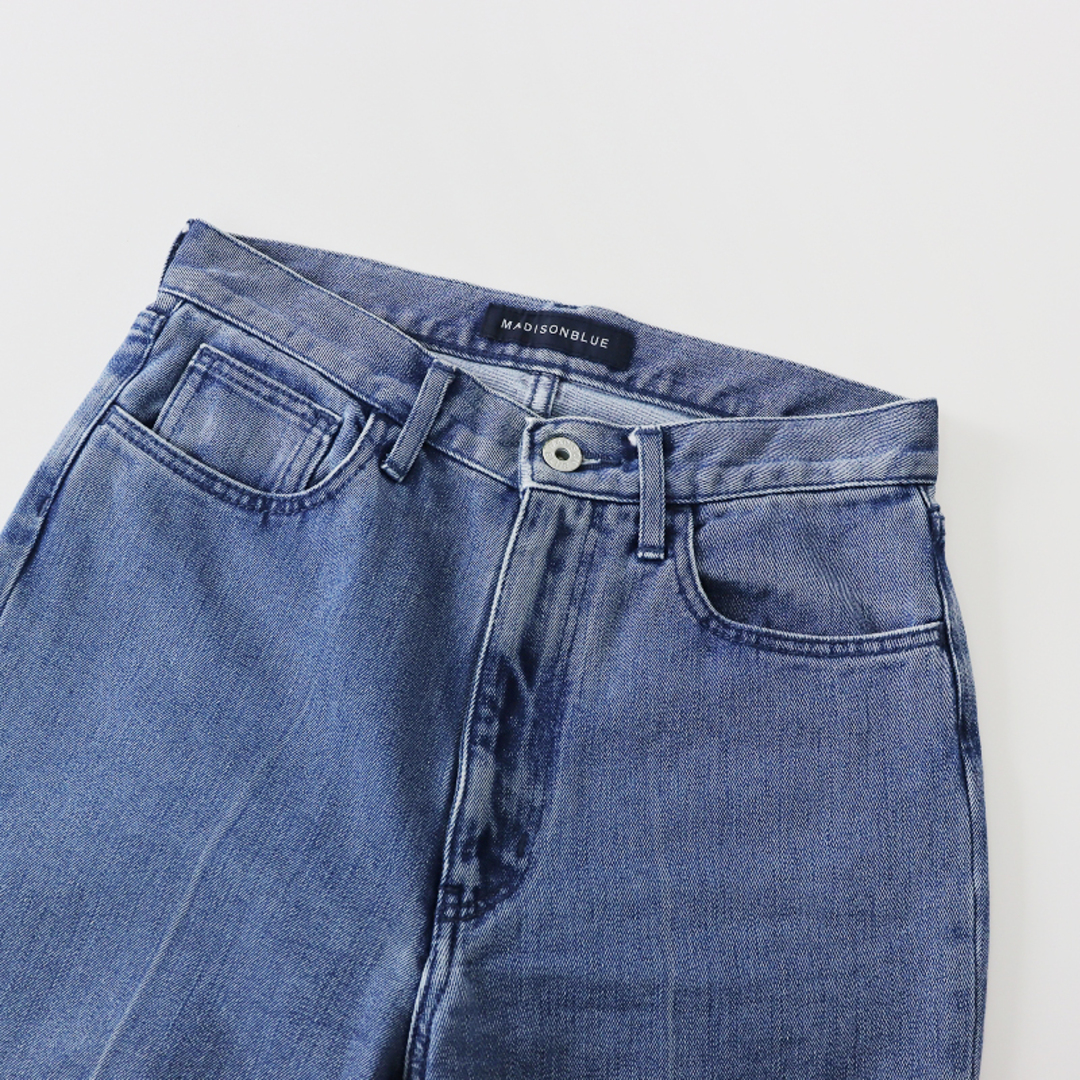 MADISONBLUE(マディソンブルー)のマディソンブルー MADISONBLUE HIGH WAIST FLARE DENIM デニムパンツ 01(S)/ブルー ハイウエストフレデニム ジーンズ【2400013601511】 レディースのパンツ(デニム/ジーンズ)の商品写真