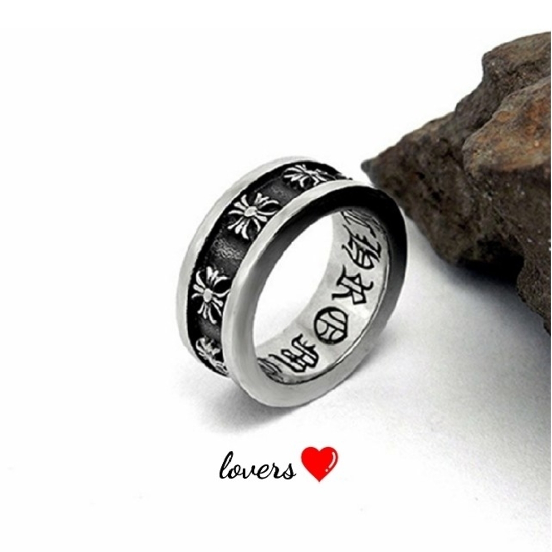 送料無料19号クロムシルバークロス十字架スペーサーリング指輪クロムハーツ好きに メンズのアクセサリー(リング(指輪))の商品写真