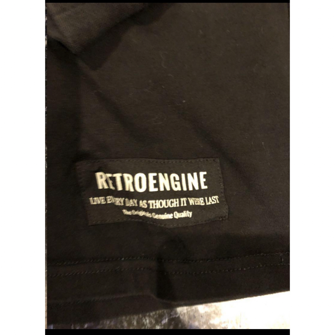 Y レトロエンジン　RETROENGINE 長袖Tシャツ　ブラック