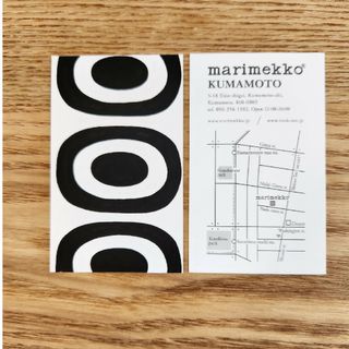 マリメッコ(marimekko)のマリメッコ　ショップカード　1枚(ショップ袋)