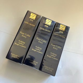 エスティローダー(Estee Lauder)の未開封3色セット　エンヴィ314 450 542(口紅)