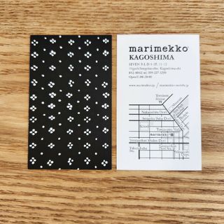 マリメッコ(marimekko)のマリメッコ　ショップカード　1枚(ショップ袋)