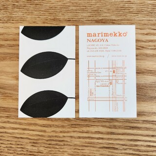 マリメッコ(marimekko)のマリメッコ　ショップカード　1枚(ショップ袋)