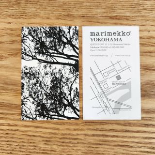 マリメッコ(marimekko)のマリメッコ　ショップカード　1枚(ショップ袋)