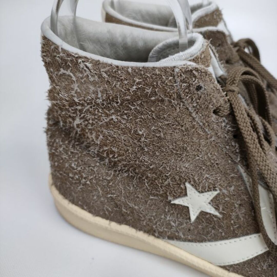 nonnative(ノンネイティブ)のnonnative/CONVERSE PRO-LEATHER HI / NN サイズ26cm ハイカット スニーカー ベージュ メンズ ノンネイティブ/コンバース【中古】3-1210G◎ メンズの靴/シューズ(スニーカー)の商品写真