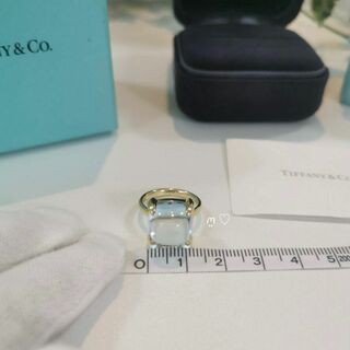 Tiffany & Co. - ティファニー シュガースタックリング 9号 ブルー 