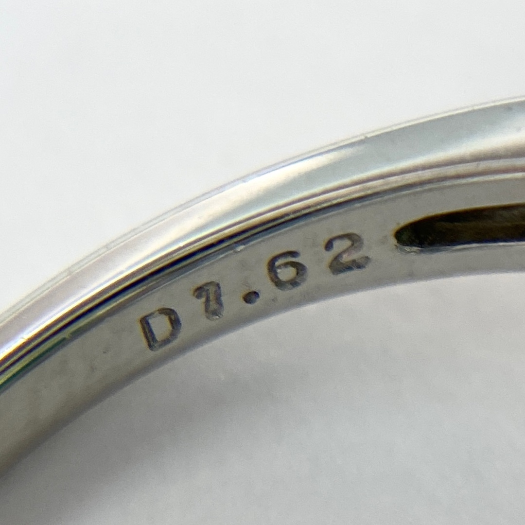 エメラルド デザインリング 13号 Pt900 【中古】 レディースのアクセサリー(リング(指輪))の商品写真