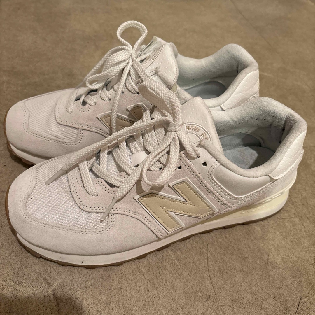 New Balance - ニューバランス 574 U574 OW2 D スニーカー : ホワイト