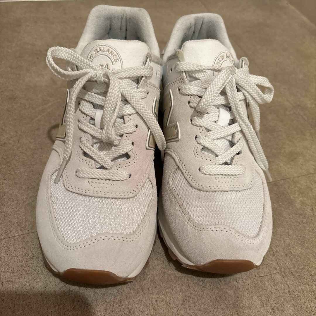 New Balance - ニューバランス 574 U574 OW2 D スニーカー : ホワイト