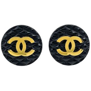 シャネル(CHANEL)のシャネル ココマーク ラウンド イヤリング プラスチック 【中古】(イヤリング)