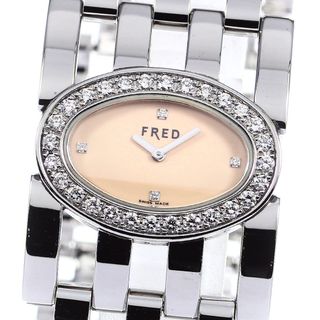 フレッド(FRED)のフレッド FRED FD032111 プリティウーマン ダイヤベゼル クォーツ レディース 良品 内箱付き_790111【ev10】(腕時計)