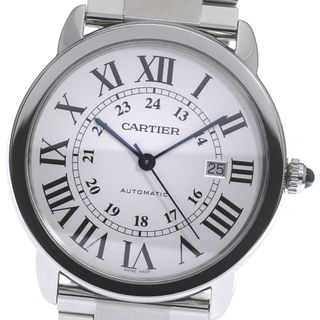 カルティエ(Cartier)のカルティエ CARTIER W6701011 ロンドソロ ドゥ カルティエXL デイト 自動巻き メンズ 良品 箱付き_785629(腕時計(アナログ))