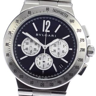 ブルガリ(BVLGARI)のブルガリ BVLGARI DG41SCH ディアゴノ・ヴェロチッシモ クロノグラフ デイト 自動巻き メンズ 良品 保証書付き_791463(腕時計(アナログ))