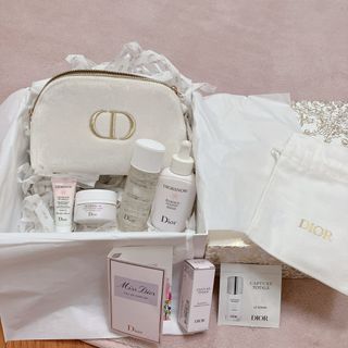 海外コスメ新品 2021 Dior クリスマスコフレ 限定 ノベルティ ポーチ