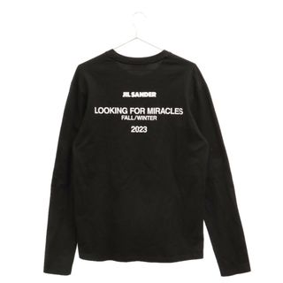 ロングTシャツジルサンダー 未使用 jilsander ロングTシャツ ブラック Ｍサイズ黒