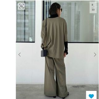 アパルトモンドゥーズィエムクラス(L'Appartement DEUXIEME CLASSE)のアパルトモン　FluTTER カーキセットアップ(Tシャツ(長袖/七分))