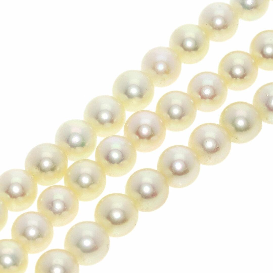 MIKIMOTO パール 真珠 3連 ネックレス SV レディースケース保証期間