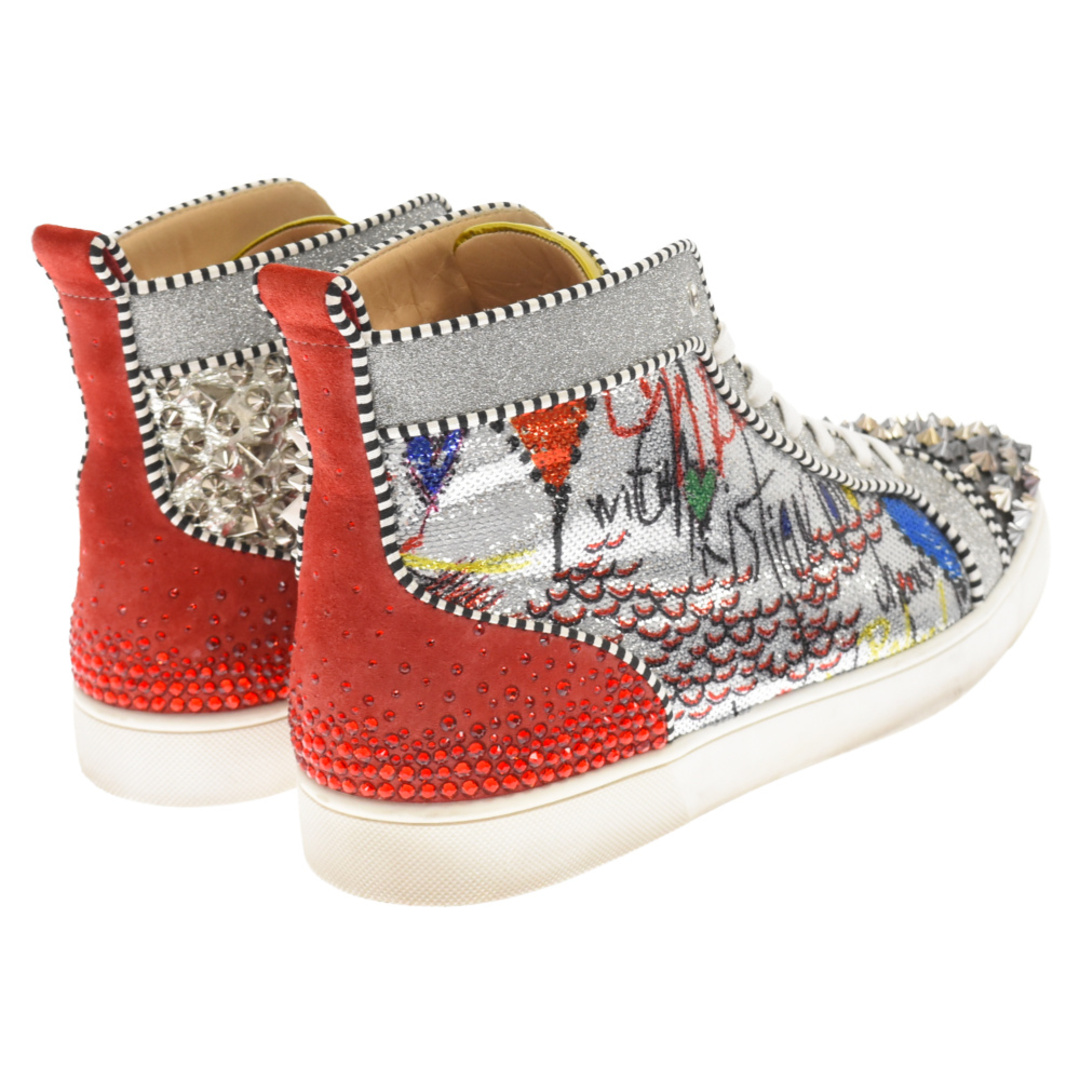 Christian Louboutin(クリスチャンルブタン)のCHRISTIAN LOUBOUTIN クリスチャンルブタン 18SS スパイクパテントハイカットスニーカー マルチ メンズの靴/シューズ(スニーカー)の商品写真