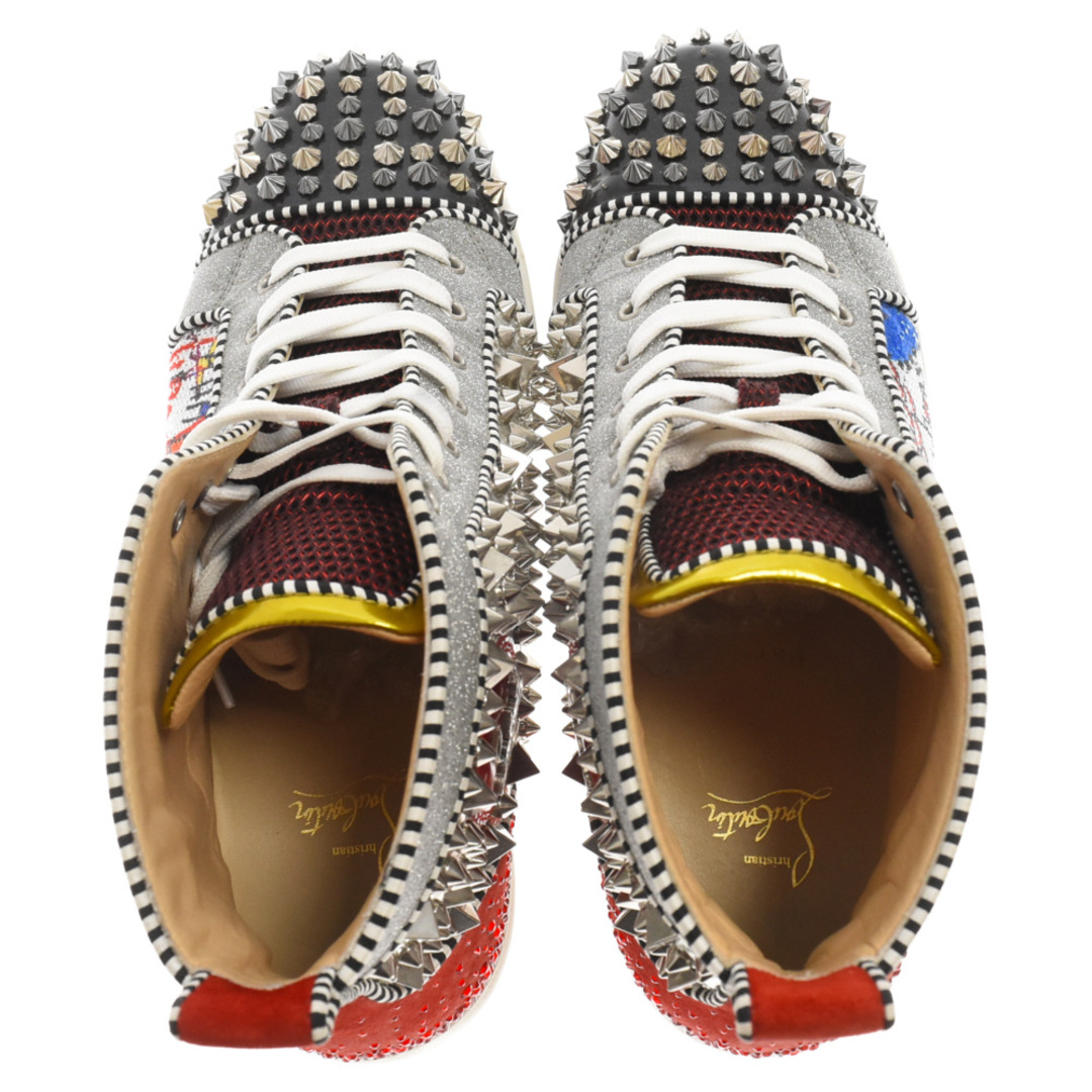 Christian Louboutin(クリスチャンルブタン)のCHRISTIAN LOUBOUTIN クリスチャンルブタン 18SS スパイクパテントハイカットスニーカー マルチ メンズの靴/シューズ(スニーカー)の商品写真