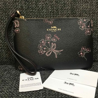 コーチ(COACH)の新品　コーチ　リストレット　リボンブーケ(ポーチ)