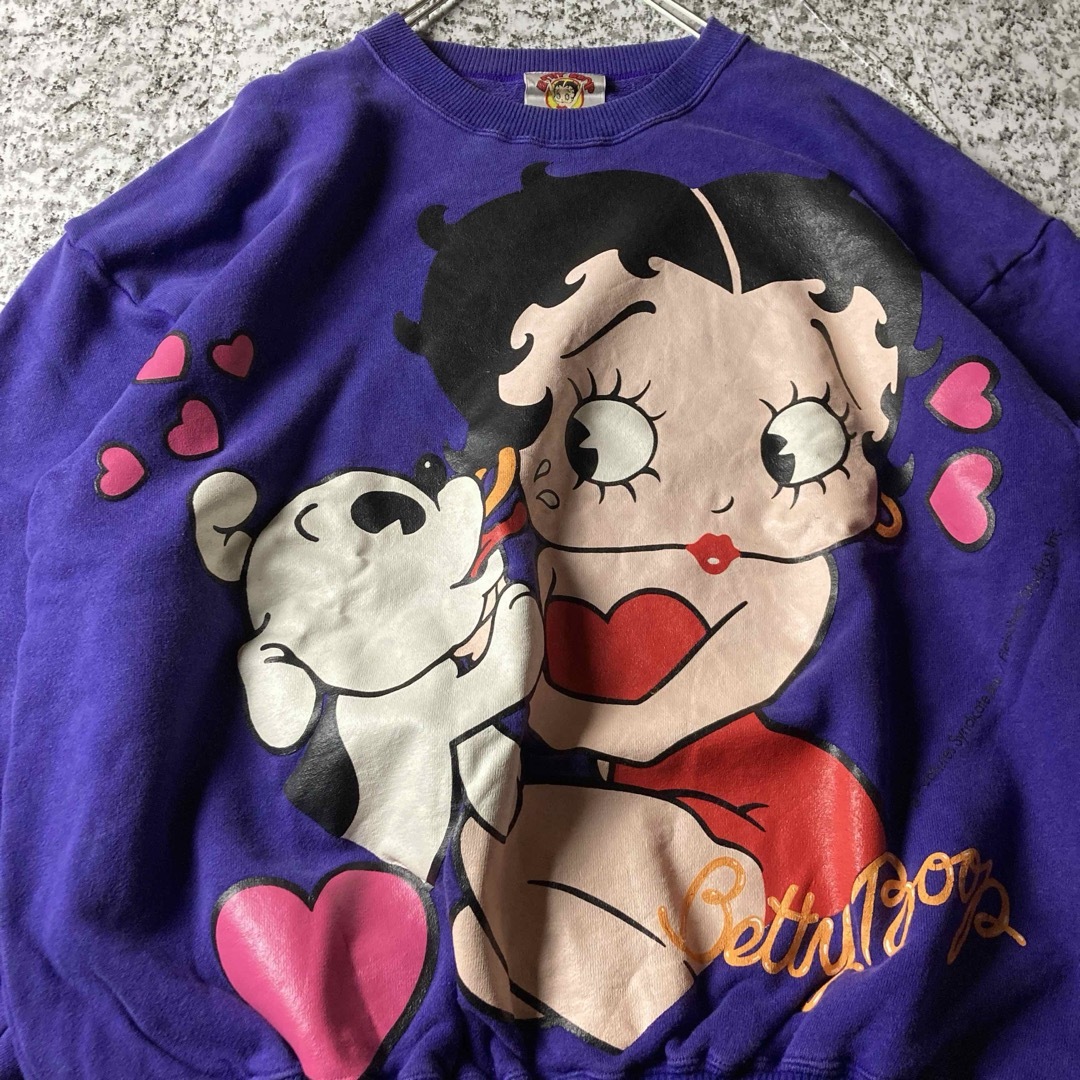 デッドストック 当時物BETTY BOOP ベティ 伊藤忠モードパル スウェット デッドストック 当時物BETTY BOOP ベティ 伊藤忠モードパル スウェット