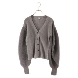 ロエベ(LOEWE)のLOEWE ロエベ Balloon Sleeves Cardigan バルーン スリーブ カーディガン グレー レディース S540Y16K01(カーディガン)