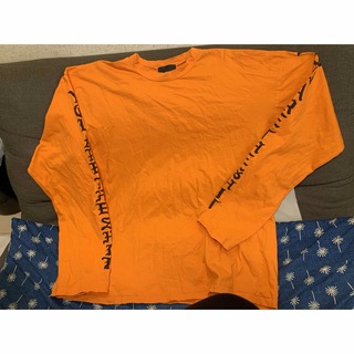 ホワイトランドブラックバーン　メンズ　長袖Tシャツ　オレンジ　フリーサイズ(Tシャツ/カットソー(七分/長袖))