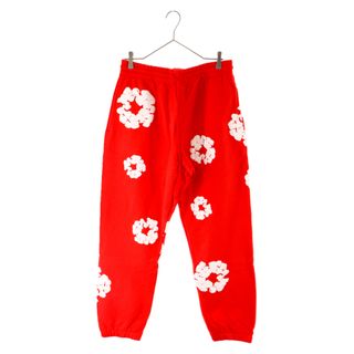 DENIM TEARS デニムティアーズ FLOWER PRINT SWEAT PANTS フラワープリント スウェットパンツ レッド(その他)