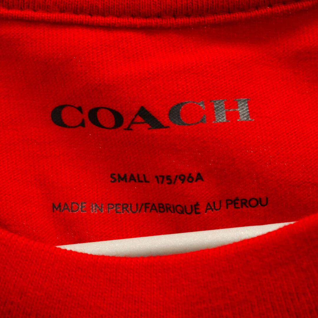 COACH(コーチ)のCOACH コーチ スキー パッチ シグネチャー 半袖Tシャツ カットソー レッド CE335 メンズのトップス(Tシャツ/カットソー(半袖/袖なし))の商品写真