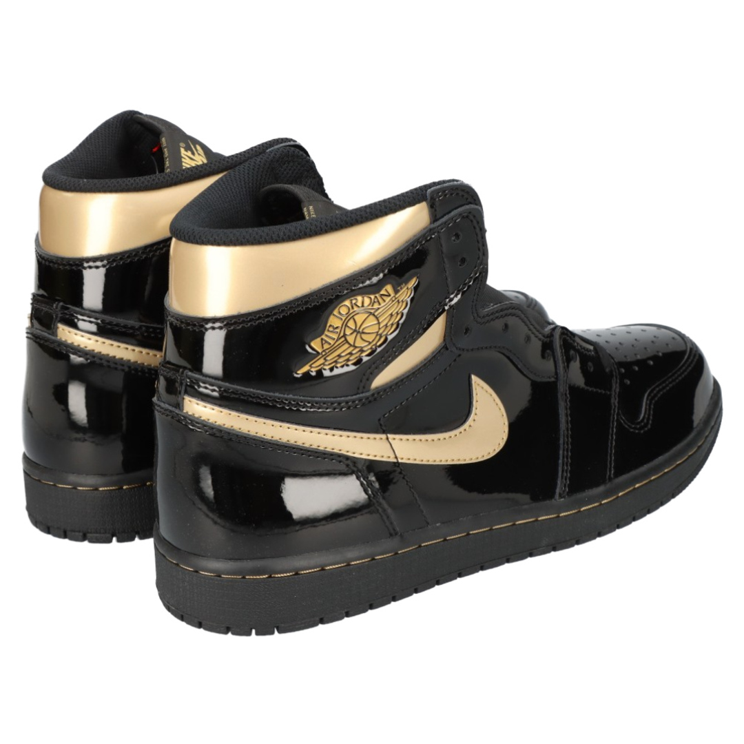 NIKE(ナイキ)のNIKE ナイキ AIR JORDAN1 RETRO HIGH OG BLACK-METALIC GOLD 555088-032 エアジョーダン1 ハイ メタリック ゴールドスニーカー ブラック/ゴールド US9.5/27.5cm メンズの靴/シューズ(スニーカー)の商品写真