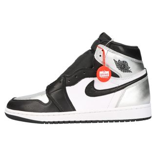 ナイキ(NIKE)のNIKE ナイキ WMNS AIR JORDAN 1 HIGH OG SILVER TOE CD0461-001 エアジョーダン1 レトロ ハイスニーカー シルバートゥ シルバー/ブラック US11/28cm(スニーカー)