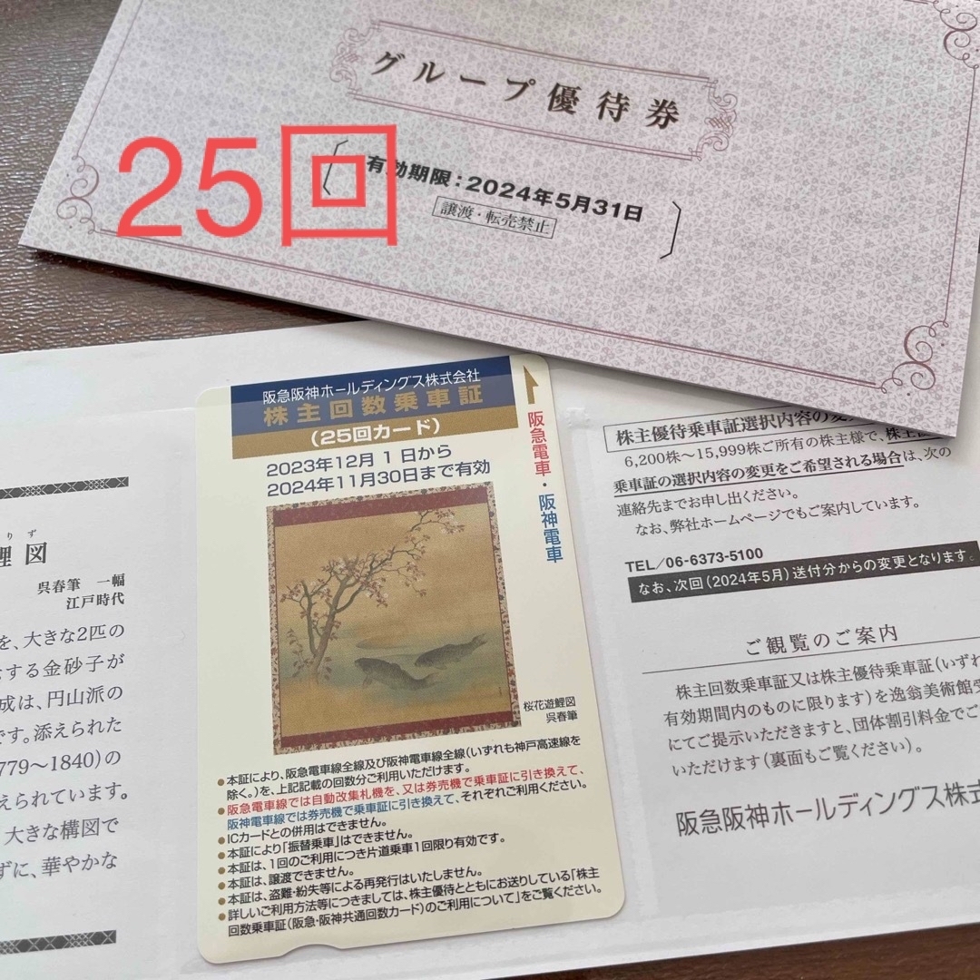 海外輸入】 匿名配送 ラクマパック 阪急阪神 株主優待回数乗車証25回