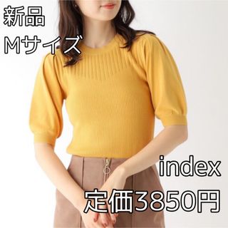 インデックス(INDEX)の3790 index パターンブロッキングタックスリーブニット(カットソー(半袖/袖なし))