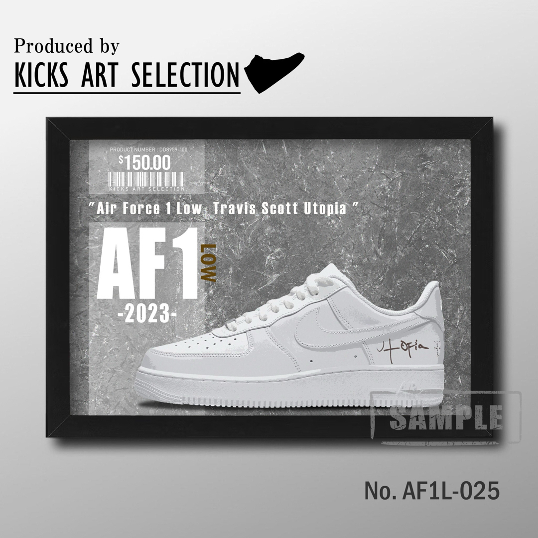 Air Force1 Low  ユートピア トラヴィス/スニーカーアートポスター ハンドメイドのインテリア/家具(アート/写真)の商品写真