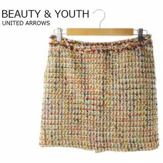 ビューティアンドユースユナイテッドアローズ(BEAUTY&YOUTH UNITED ARROWS)のビューティーアンドユース スカート ミニ ツイード M 210630YH10A(ミニスカート)