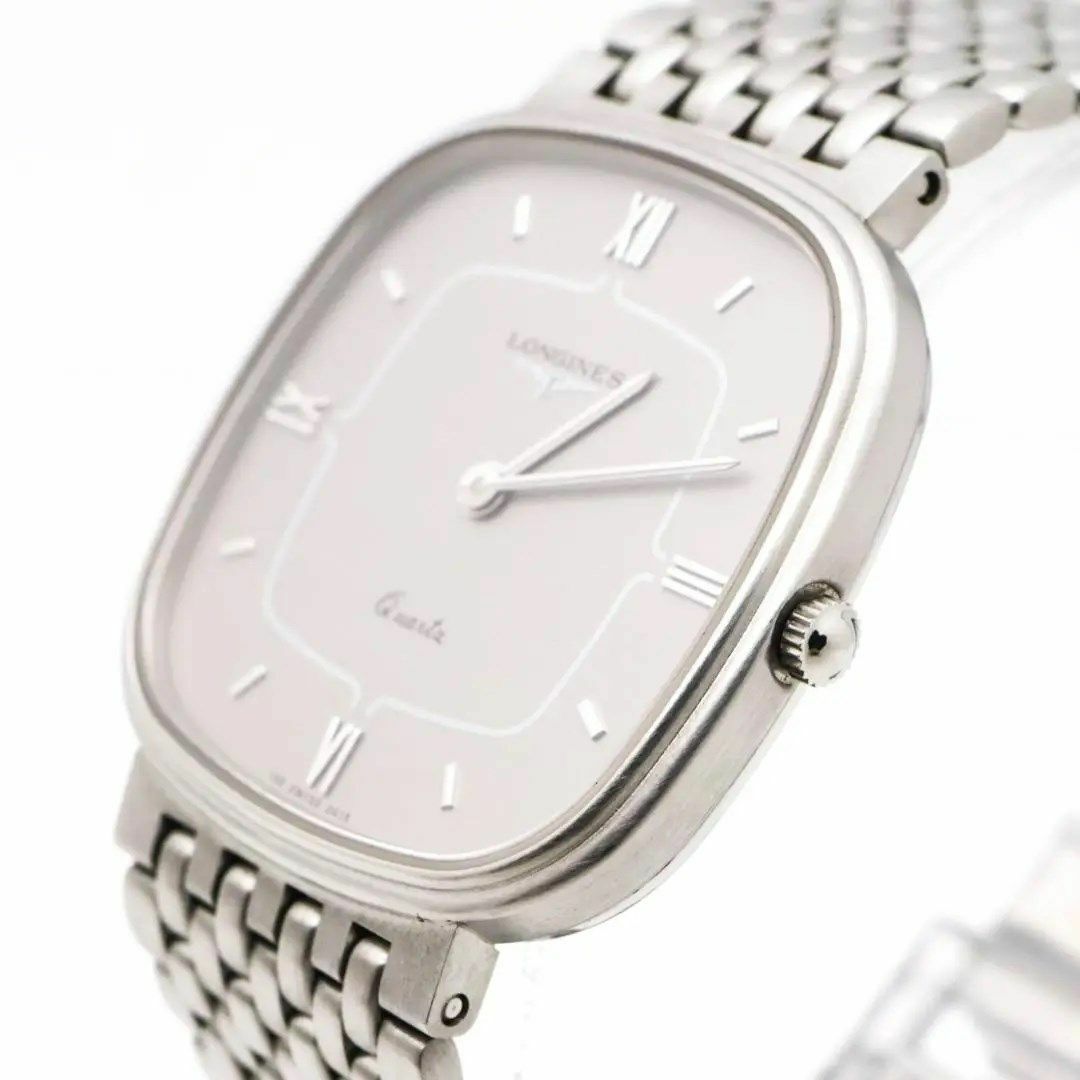 LONGINES(ロンジン)の《美品》LONGINES 腕時計 シルバー スクエア 薄型 ユニセックス c レディースのファッション小物(腕時計)の商品写真