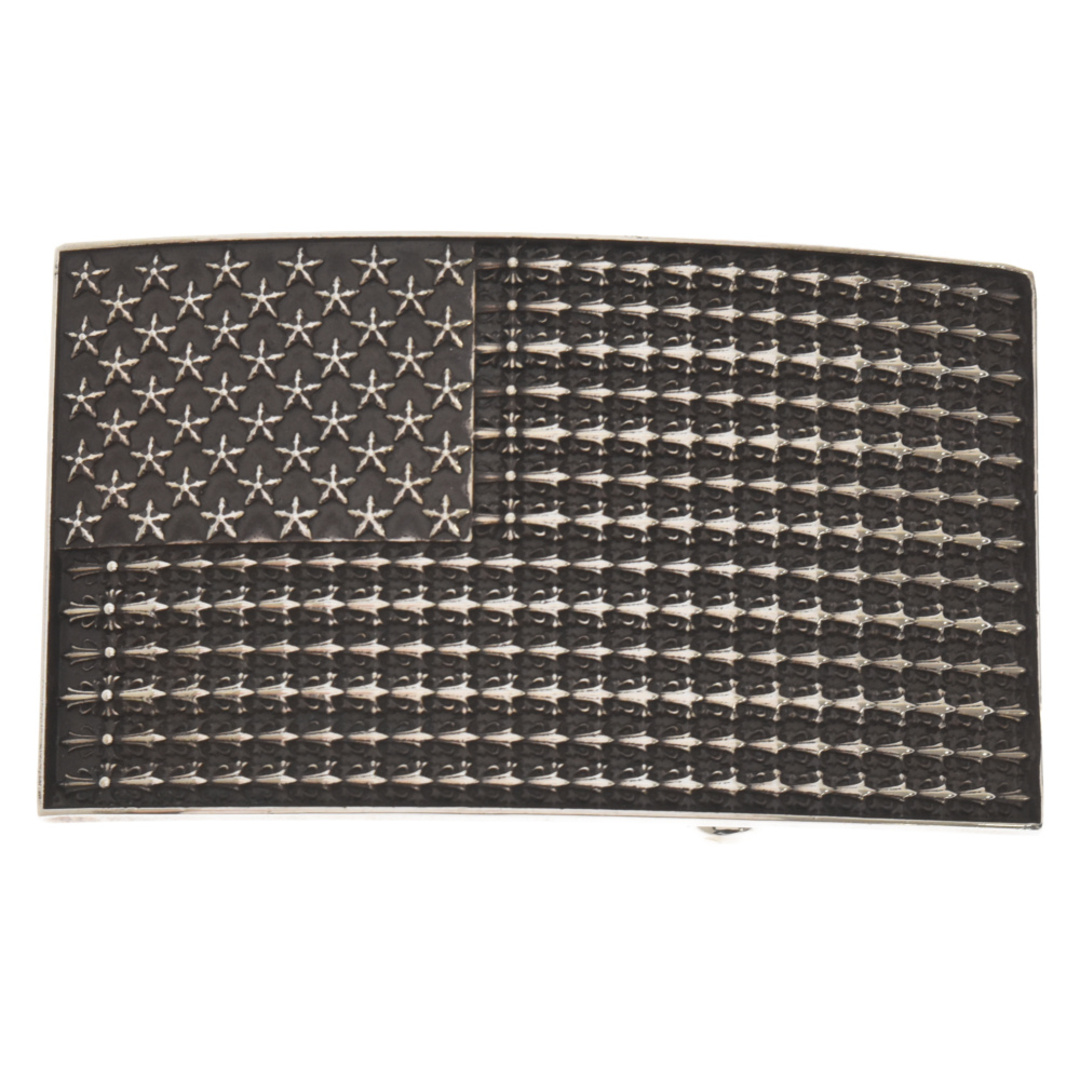 CHROME HEARTS クロムハーツ American Flag BUCKLE アメリカンフラッグ ベルトバックル 星条旗 シルバー53センチ対応ベルト幅