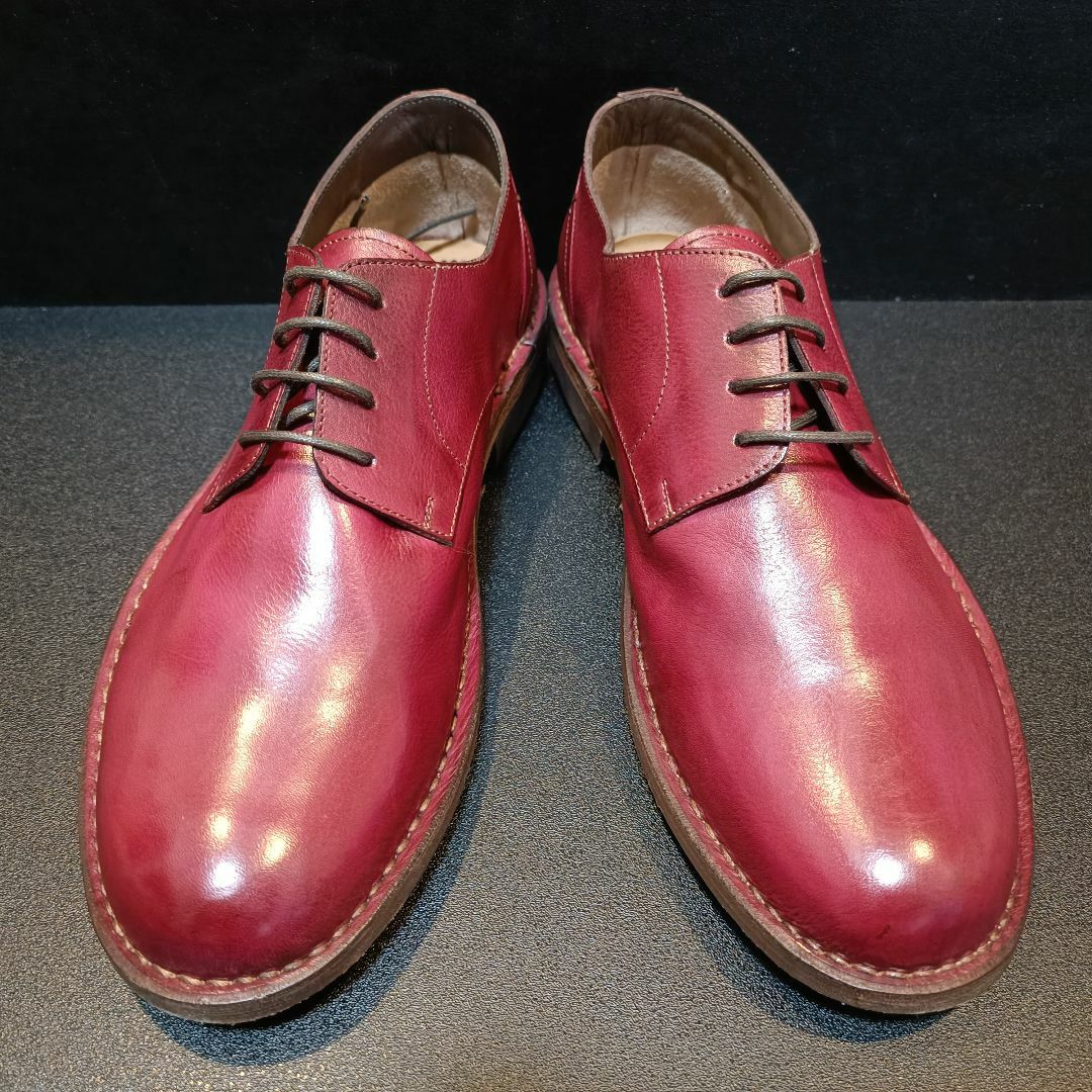 カルピエッレ（CALPIERRE） イタリア製革靴 赤 42原産国表記