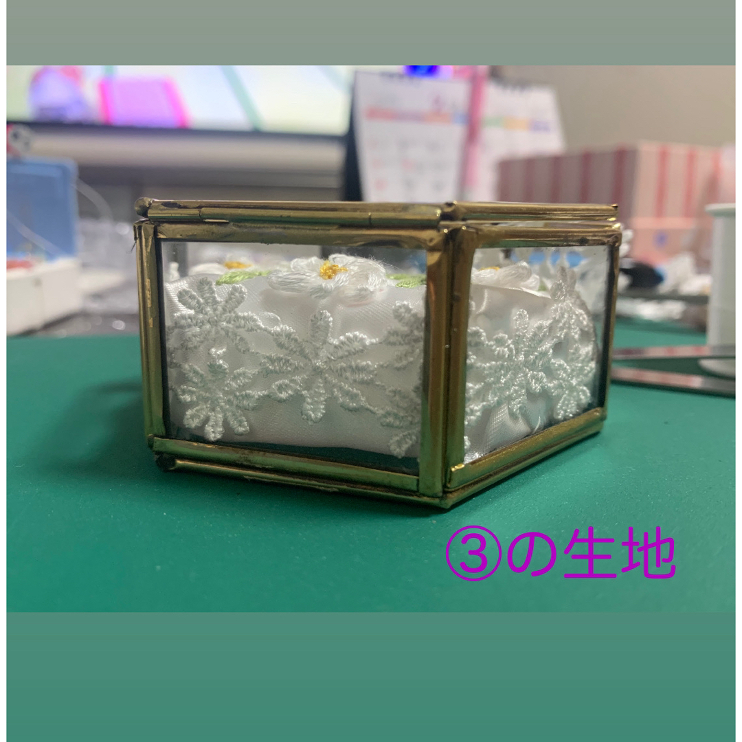 新作✴︎紫陽花リングピロー  ハンドメイドのウェディング(リングピロー)の商品写真
