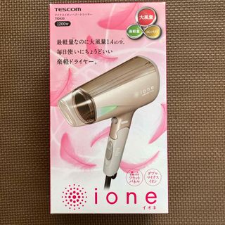 テスコム(TESCOM)のテスコム マイナスイオンヘアードライヤー ゴールド TID420-N(1台)(ドライヤー)