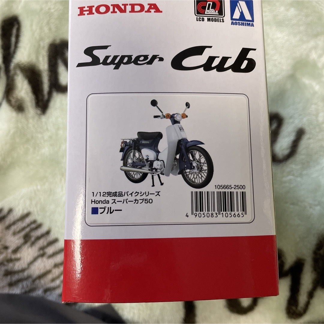 AOSHIMA(アオシマ)の1/12 完成品バイクシリーズ Honda スーパーカブ50  ブルー エンタメ/ホビーのおもちゃ/ぬいぐるみ(ミニカー)の商品写真