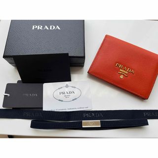 プラダ(PRADA)のプラダ　PRADA サフィアーノ　財布　オレンジ(財布)