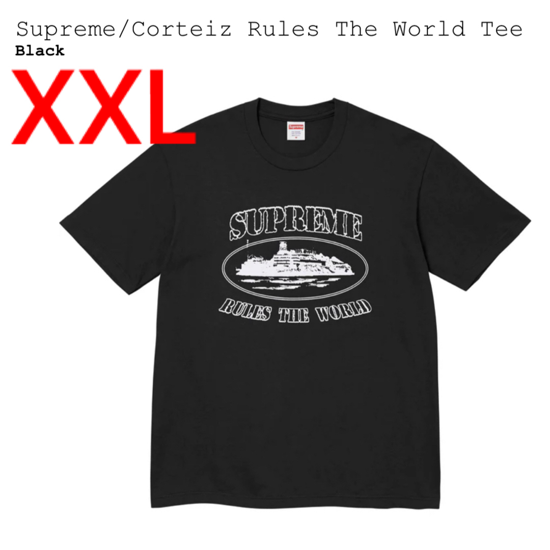 カラーブラックM Supreme Corteiz Rules The World Tee