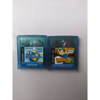 ゲームボーイ(ゲームボーイ)のゲームボーイカラー GBC『 モバイルトレーナー・モバイルゴルフ 』2本まとめ(携帯用ゲームソフト)