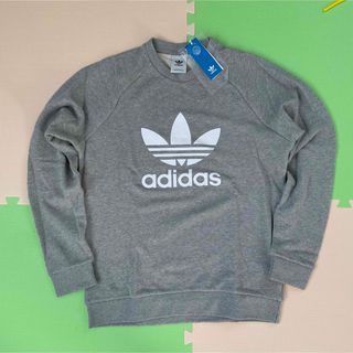 アディダス(adidas)の★新品★アディダスオリジナルス グレー　白　スウェット　ビッグシルエット(スウェット)