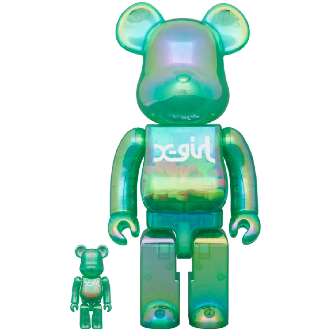 エンタメ/ホビーBE@RBRICK X-girl CLEAR GREEN Ver.